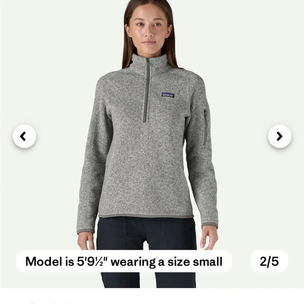 Patagonia Women's Better Sweater 1/4-Zip Fleece Size Small - Picture 2 of 14